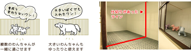 新宿店ホテルの可動式の仕切り