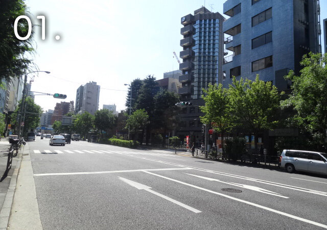 市ヶ谷方面からの道順1